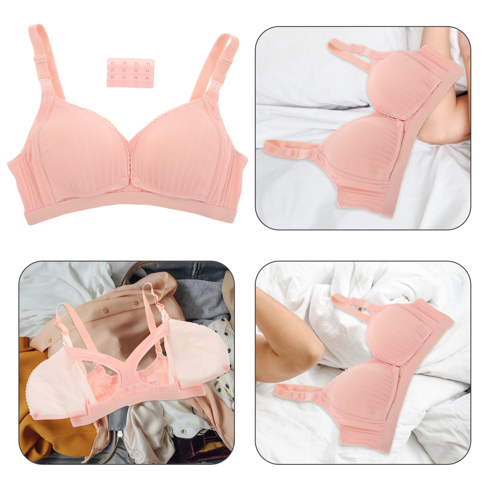 Nursing Bra Wireless Pink 38 8 - Nursing Bra Sleep 评论和价格