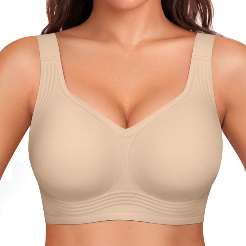 Plus Size Wireless Jelly Bra W - Push Up Bra Padded 评论和价格